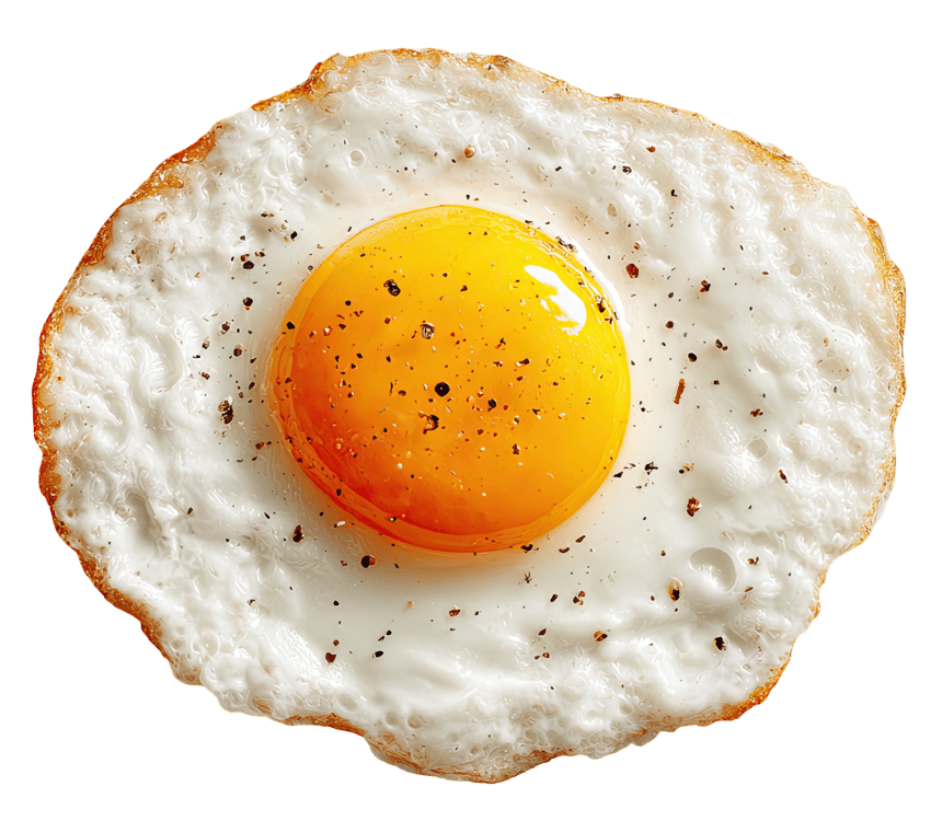 A fried egg.
