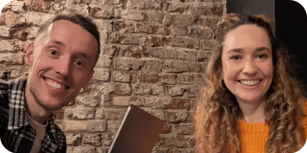 Headshot of Leighton and Kat, Co-Founders of Good Yolk. Headshot of Leighton and Kat, Co-Founders of Good Yolk.